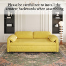 54 "yellow sofa Sofa bed dual purpose living room retractable bed velvet
