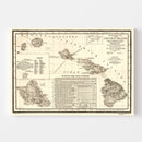 Vintage Map of Hawaii 1893