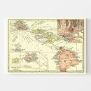 Vintage Map of Hawaii 1912