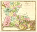 Vintage Map of Louisiana 1848