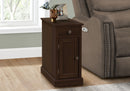 Accent End Table, Storage Drawer, Versatile Design - Espresso by HouseOfZazla