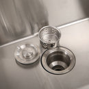 24" Stainless Steel Washing Sink With Faucet Hoses And Drain Head Only (Update) - Silver by HouseOfZazla