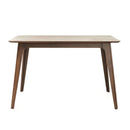 5 Piece Dining Set With 1 Table And 4 Upholstered Chairs - Brown / Walnut by HouseOfZazla
