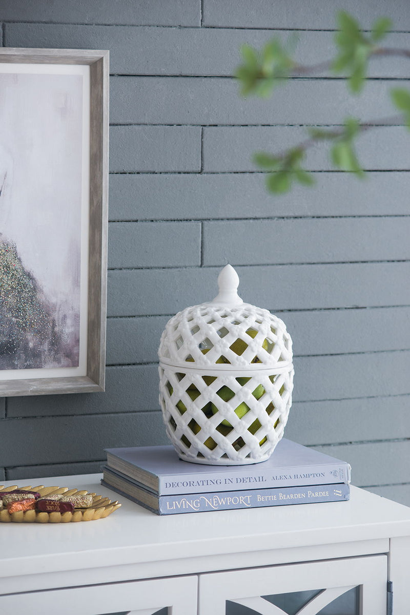 Ballas - Bird Lidded Jar - White, photo 2 of 10