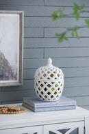 Ballas - Bird Lidded Jar - White by HouseOfZazla