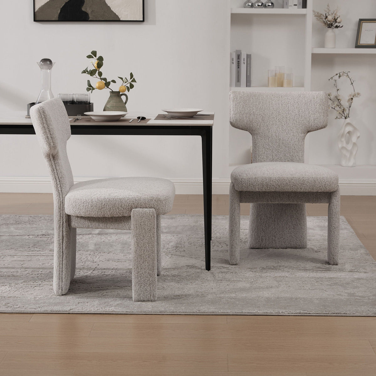 Armless Curved Back Accent Chairs, photo 16 of 40