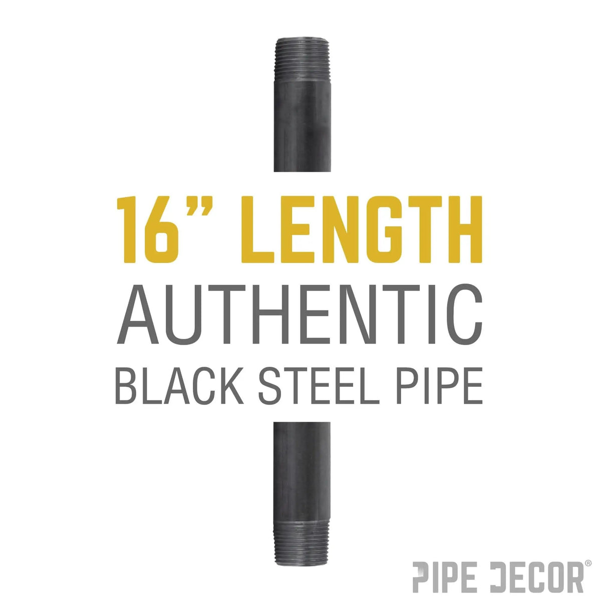 1 in. x 16 in. Black Pipe, photo 2 of 9