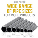 1 in. x 6 in. Black Pipe