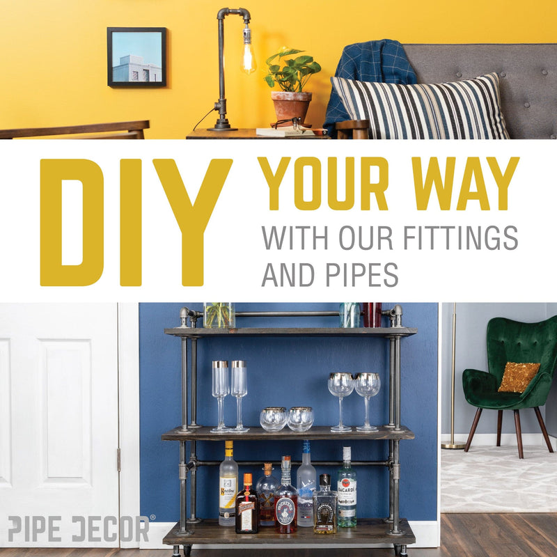 1 in. x 8 in. Black Pipe