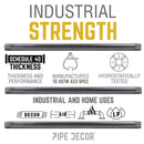 1 1/4 in. x 2 in. Black Pipe