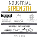 1 1/4 in. x 2 in. Black Pipe