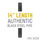 1/2 in. x 14 in. Black Pipe