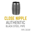 1/2 in. x Close Black Pipe