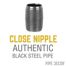 1/4 in. Close Black Pipe