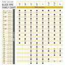 2 in. x 36 in. Black Pipe by PIPE DECOR