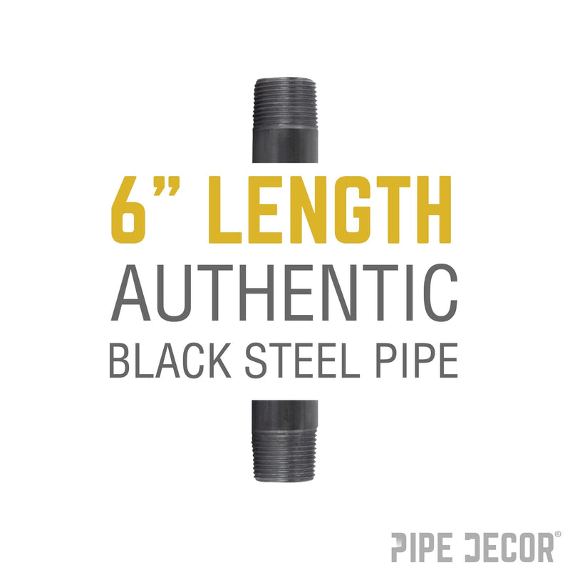 3/4 in. x 6 in. Black Pipe