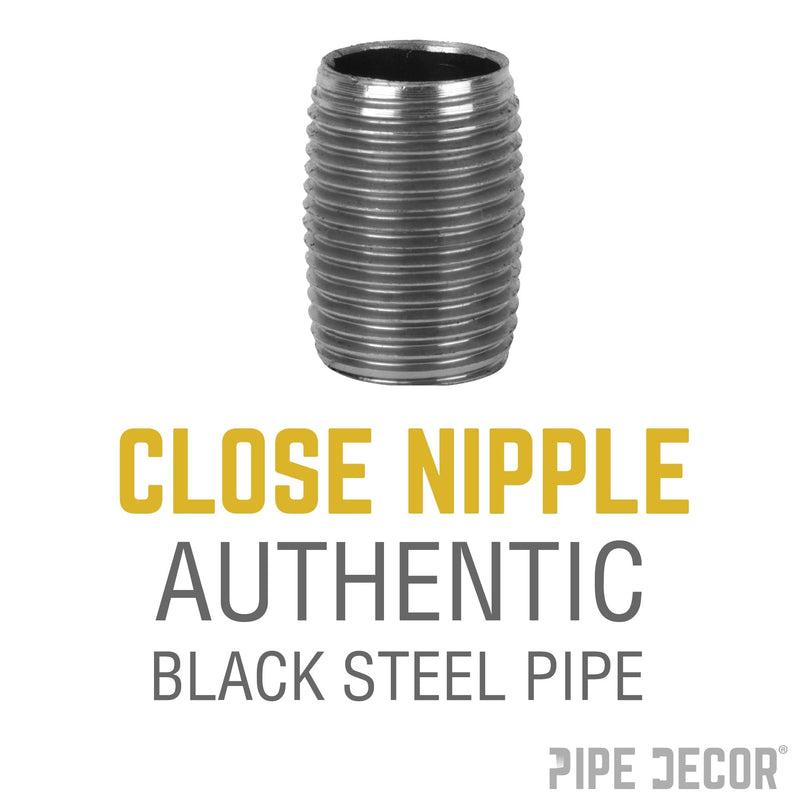 3/4 in. x Close Black Pipe