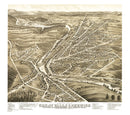 Vintage Map of Great Falls, New Hampshire 1877