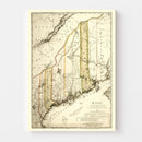 Vintage Map of Maine 1798