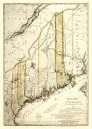 Vintage Map of Maine 1798
