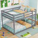 Full Over Full Bunk Bed Low-to-ground Bunk Bed