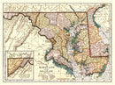 Vintage Map of Delaware 1904