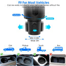 2 In 1 Car Cup Phone Holder Automotive Drink Holder with 360¡ Rotating Gooseneck Phone Mount Adjustable Base Fit for Most Phones Cups Vehicles