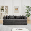 Convertible Sleeper Sofa Bed With Cylindrical Pillow by HouseOfZazla