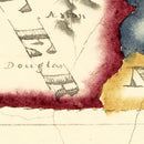 Vintage Map of Massachusetts 1820