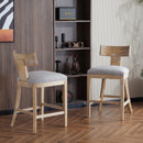 27" Counter Stools Set of 2, Upholstered Counter Height Bar Stools by HouseOfZazla