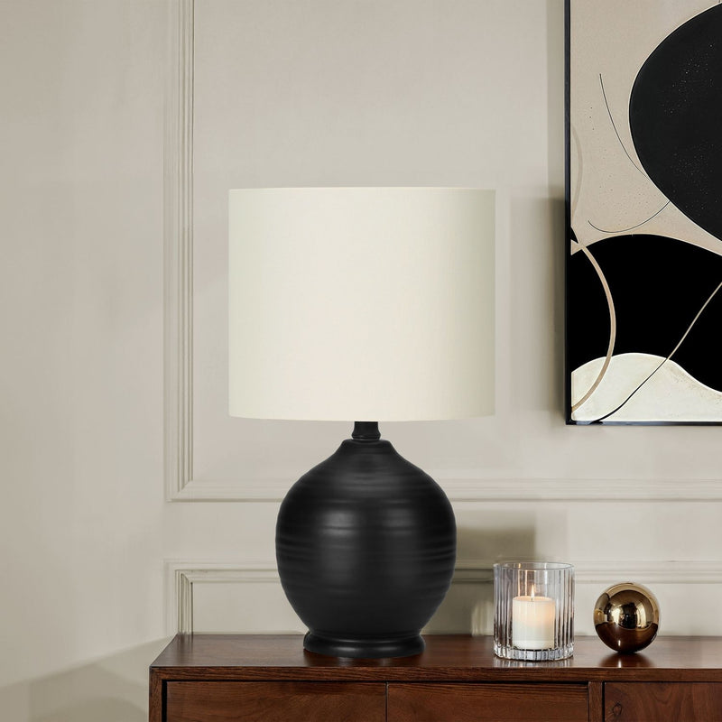 Lighting, Table Lamp, Ceramic, Transitional - Black, photo 2 of 5