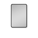 20x28 inch Black Metal Framed Wall mount or Recessed Bathroom Medicine Cabinet with Mirror
