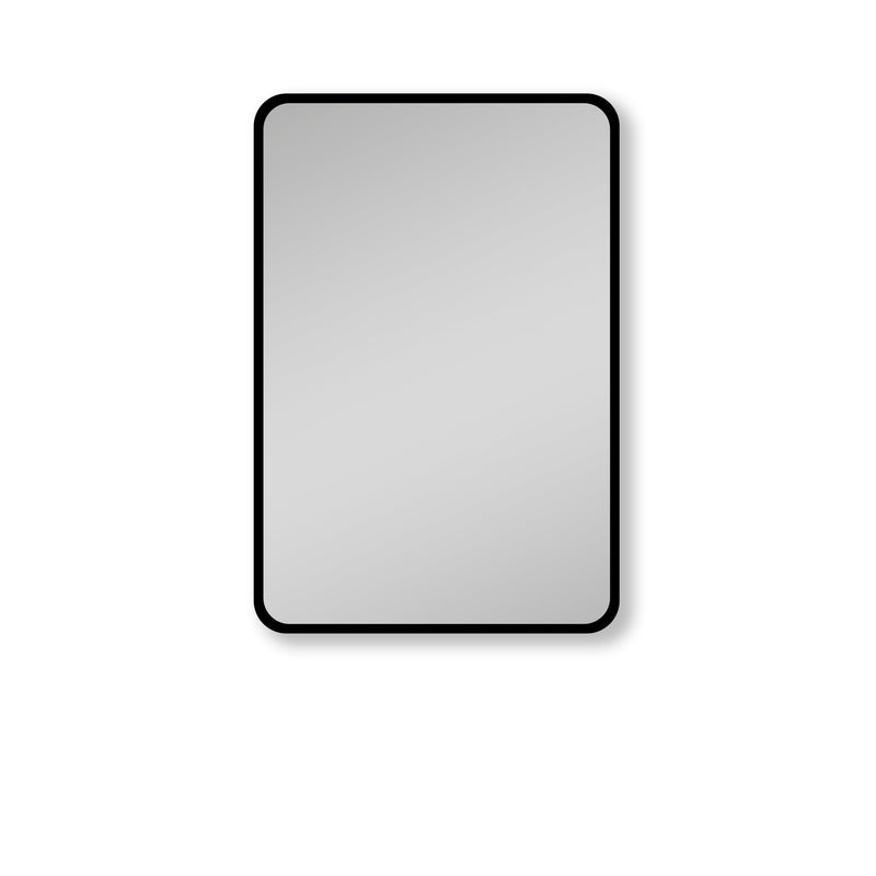 20x28 inch Black Metal Framed Wall mount or Recessed Bathroom Medicine Cabinet with Mirror