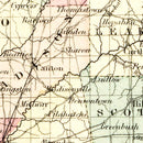 Vintage Map of Mississippi 1855