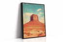 Monument Blaze: Butte Under Western Sky