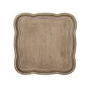 French Country Accent Table With Hourglass Design - Natural