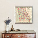 Vintage Map of Missouri 1851
