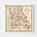 Vintage Map of Missouri 1851