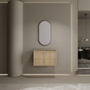 Modern Wall Mounted Bathroom Vanity With Soft Closing Doors by HouseOfZazla