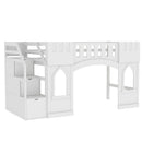 Loft Bed With Storage Staircase And Windows by HouseOfZazla