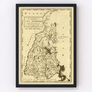 Vintage Map of New Hampshire 1794