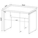 Ulloa - L Shape Desk With Mobile File Cabinet - Cappuccino by HouseOfZazla