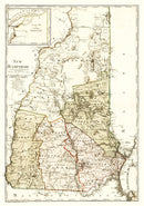 Vintage Map of New Hampshire 1796
