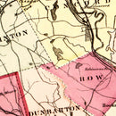 Vintage Map of New Hampshire 1871