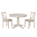 Modern Dining Table Set For 4, Round Table And 4 Kitchen Room Chairs, 5 Piece Kitchen Table Set For Dining Room, Dinette, Breakfast Nook by HouseOfZazla