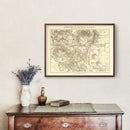 Vintage Map of New Mexico 1879