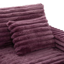 Oversized Double Chaise Lounge Sofa Bed With USB Ports And Cup Holders