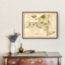Vintage Map of New York 1833