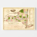 Vintage Map of New York 1833