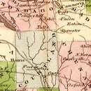 Vintage Map of New York 1833